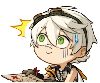 🗺️ Bennett Genshin Impact Anime, Videogame, Sticker, Genshin Impact, Bennett telegram sticker