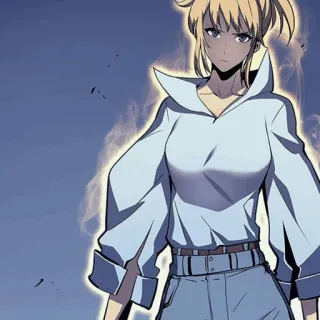🕯 Anime, Phụ Nữ, Tóc Vàng, Minh Họa, Nhân Vật telegram sticker