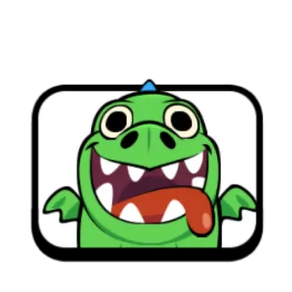 😄 dragon, cartoon, clash royale, game, cute, monster telegram sticker