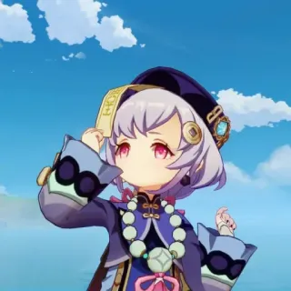 ✨ Qiqi Genshin Impact Anime, Video game, Qiqi, Genshin Impact whatsapp sticker