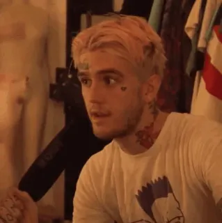 😐 Lil Peep lil peep, rapper, musik, emo rap, musiker, sänger telegram sticker