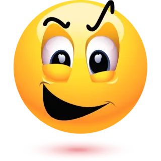 😉 表情符号, 笑脸, 脸, 黄色 telegram sticker