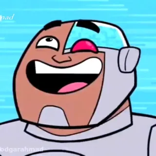 😀 Cyborg Teen Titans Cartone animato, Teen Titans, Cyborg, Supereroe, Robot telegram sticker
