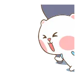 😞 lindo, oso, dibujos animados, espiando, feliz telegram sticker