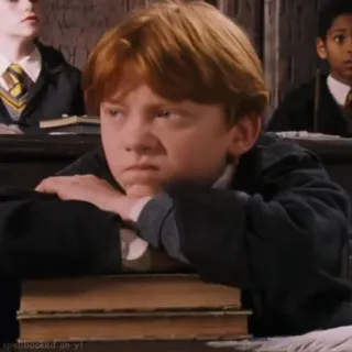 🦁 Ron Weasley Harry Potter speHooked on yl ロン・ウィーズリー, ハリー・ポッター, 生徒, 学校 telegram sticker