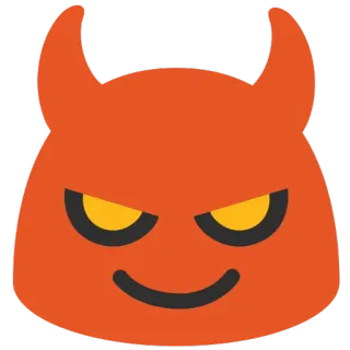 😈 devil, emoji, evil, demon, monster telegram sticker