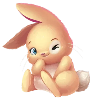 😉 토끼, 동물, 귀여운, 만화, 카와이 telegram sticker