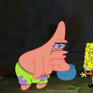 🍔 Patrick Star SpongeBob SquarePants desenho animado, Patrick Estrela, Bob Esponja, Nickelodeon, engraçado whatsapp sticker