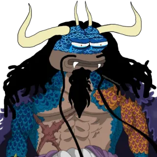 😰 Kaido One Piece Anime, Mangá, Kaido, One Piece, Crocodile, Triste, Chorando telegram sticker