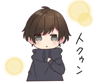 😗 トークン Chibi, Anime, Desenho animado, Moletom com capuz, Fofo, Japonês, Personagem telegram sticker