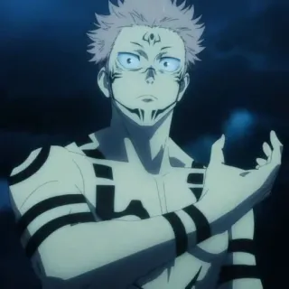 🎸 Ryomen Sukuna Jujutsu Kaisen Anime, Jujutsu Kaisen, Sukuna, Ryomen Sukuna, Vervloekte Geest telegram sticker