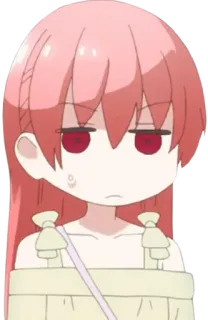 😓 อนิเมะ, ผู้หญิง, จิบิ, น่ารัก, สึกาสะ, เหนื่อย telegram sticker