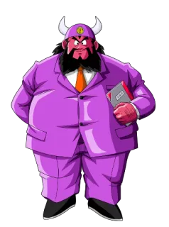 😊 King Yemma Dragon Ball King Yemma, Dragon Ball, anime, character, horns telegram sticker
