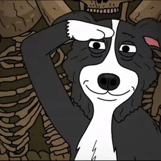 🫡 dog, cartoon, animal, salute, happy telegram sticker