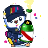 Pengu x NASCAR #119 @sticker_bot whatsapp stickers