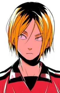🙁 Kenma Kozume Haikyuu!! Anime, Haikyuu, Kenma, Kozume, Volleyball, Charakter telegram sticker