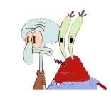 😳 Squidward Tentacles SpongeBob SquarePants octo, spongebob, cartoon, tv serie, personage, animatie whatsapp sticker