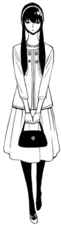🙂 Yor Forger Spy x Family Anime, Yor Forger, Spy x Family, Dibujos animados, Mujer, Personaje whatsapp sticker