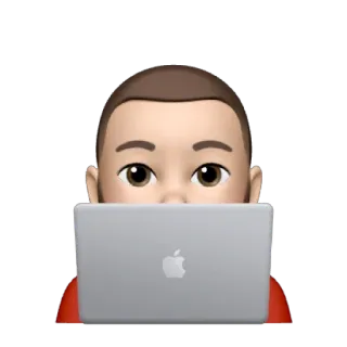 👨‍💻 emoji, computador, laptop, apple, pessoa, tecnologia whatsapp sticker