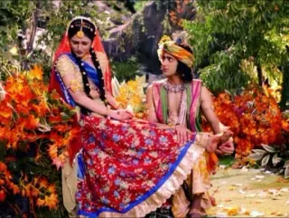😣 Radha Krishna radha, krishna, hindu, god, indian telegram sticker