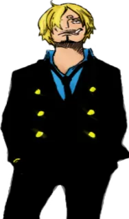 ☹ Sanji One Piece Sanji, One Piece, animé, manga, cuisinier, pirates du chapeau de paille telegram sticker