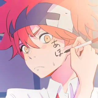 〰 あほ Anime, Insulto, Ofensivo, Injúria, Japonês telegram sticker