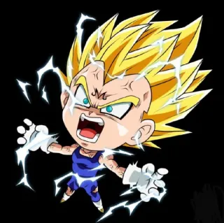 😠 Vegeta Dragon Ball Z Anime, Dragon Ball Z, Vegeta, Saiyan, Super Saiyan, Kartun whatsapp sticker
