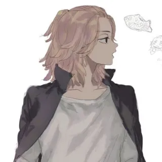 〰 アニメ, ポートレート, 漫画, イラスト, キャラクター, アート telegram sticker