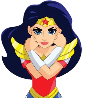 😠 Wonder Woman superhero, DC Comics, woman, cartoon telegram sticker
