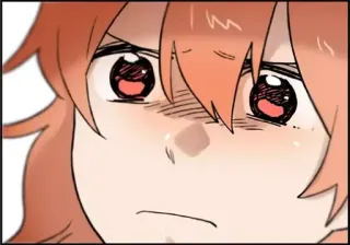 😕 anime, manga, triste, molesto, emocional, dibujo animado, personaje telegram sticker