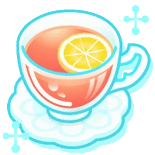 😊 té, taza, limón, bebida, bebida, bebida caliente whatsapp sticker