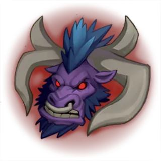 😡 minotauro, mostro, fantasy, toro, corna, creatura telegram sticker