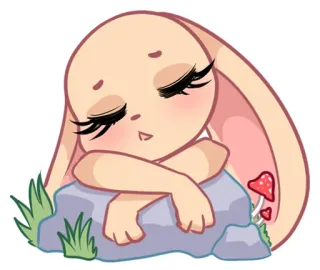 Rabbit🌸(@Valeria_Fills_Art) telegram stickers