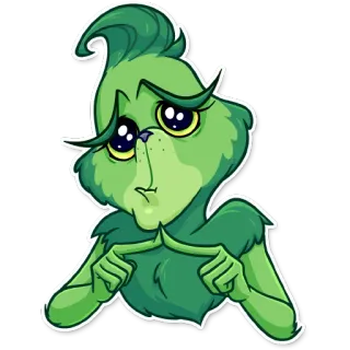 🥺 Grinch Grinch, dibujos animados, personaje, Navidad whatsapp sticker
