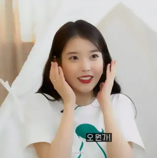 🪜 오 떤가! woman, korean, person, asian, celebrity telegram sticker