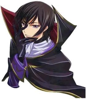 🤔 Lelouch Lamperouge Code Geass Anime, Homme, Personnage, Lelouch, Code Geass, Personnage animé whatsapp sticker