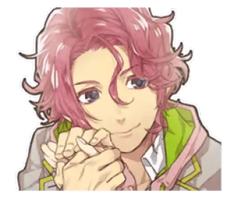 😊 Аниме, Манга, Персонаж, Розовые волосы, Искусство, Иллюстрация telegram sticker