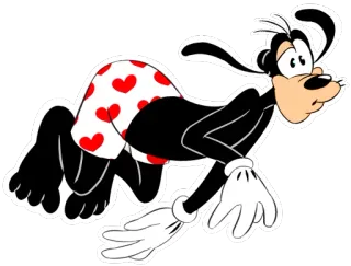 ❤ Goofy kartun, Disney, Goofy, anjing, hati whatsapp sticker