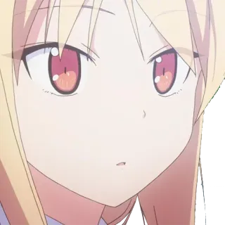 😶 Anime, Dziewczyna, Blond Włosy, Postać, Słodkie, Manga telegram sticker