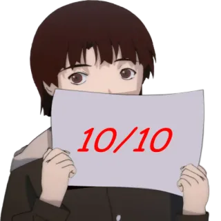 💯 10/10 Anime, Note, Score, Avis, Évaluation, Recommandation whatsapp sticker