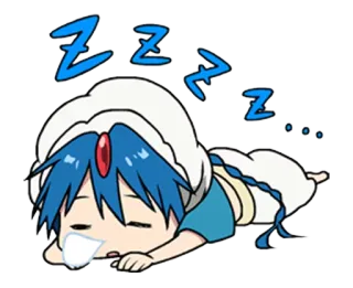 😪 zzz 睡觉, 动漫, zzz, 累, 卡通 telegram sticker