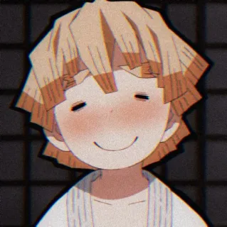 💈 Zenitsu Agatsuma Demon Slayer anime, manga, Zenitsu, Demon Slayer telegram sticker