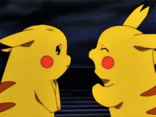 😕 Pikachu Pokemon pikachu, pokemon, niedlich, anime, freundschaft whatsapp sticker