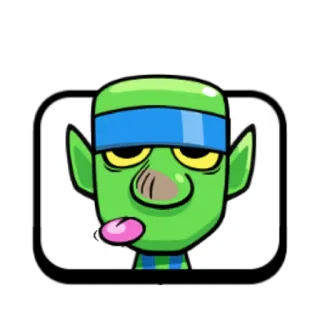 😒 cartoon, green, headband, goblin, monster, funny telegram sticker