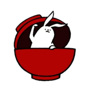 🍜 lapin, doigt d'honneur, animal, sticker, dessin animé, offensant whatsapp sticker
