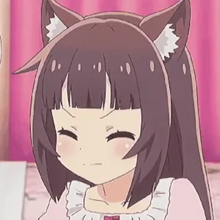 🥰 anime, catgirl, manga, cute, kawaii telegram sticker