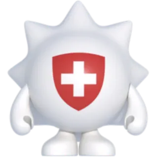 🇨🇭 สติกเกอร์, ตัวละคร, โล่, กาชาด, การแพทย์, สุขภาพ telegram sticker