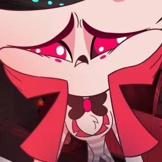 🌟 Angel Dust Hazbin Hotel Hazbin Hotel, Angel Dust, 만화, 슬픈 telegram sticker