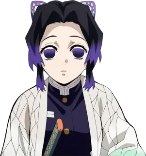 🙂 Shinobu Kocho Demon Slayer anime, demon slayer, shinobu kocho, manga, character, butterfly, hashira whatsapp sticker