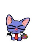 🤩 蝙蝠, 卡通, 花, 问候, 动物, 怪物, 可爱 telegram sticker